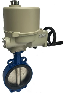 Затвор дисковый поворотный ABRA Ду300 Ру16 BUV-VF826D, межфланцевый, корпус - чугун, диск - чугун, с электроприводом, EPDM в Пензе