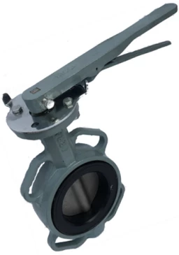 Затвор дисковый поворотный ABRA Ду300 Ру16 BUV-VF863D, межфланцевый, корпус - чугун, диск - нержавеющая сталь, рукоятка, NBR в Пензе