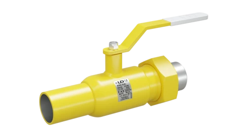 Кран шаровый LD КШЦК Gas 050.040.Н/П.02. (приварка/штуцер) стальной ст.20 Ду50 Ру40 МПа в Пензе